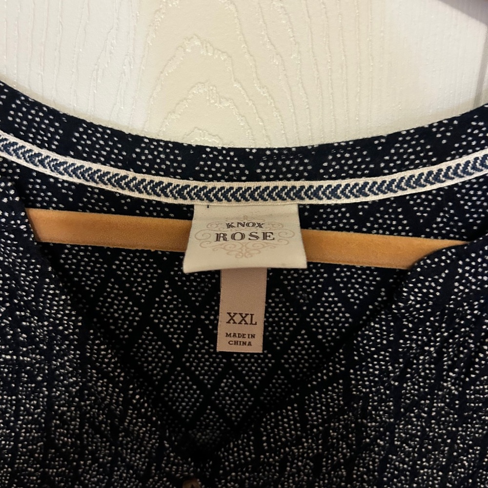 Knox Rose Black Maxi Dress with Pink Trim - Picture 2 of 2